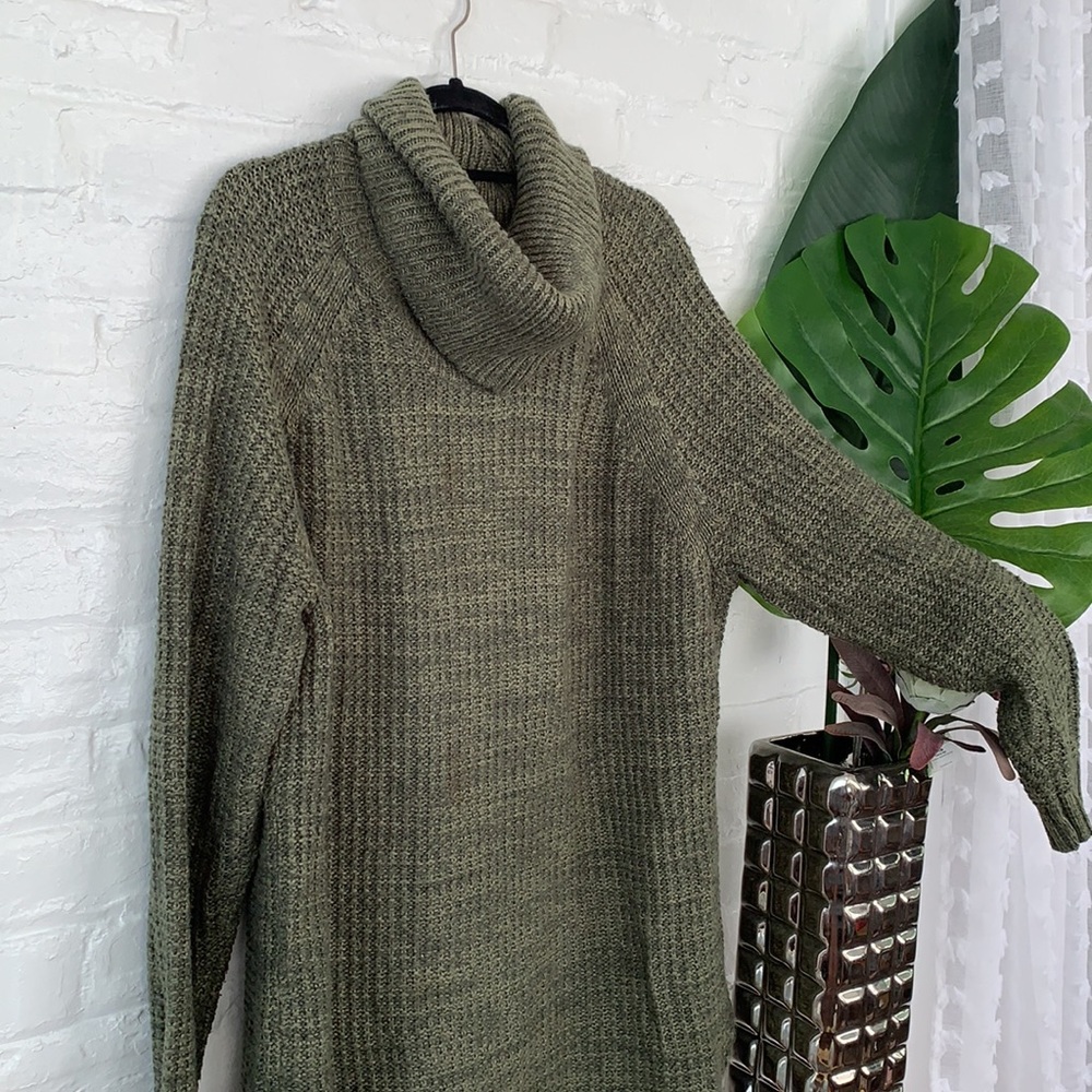a new day olive turtleneck